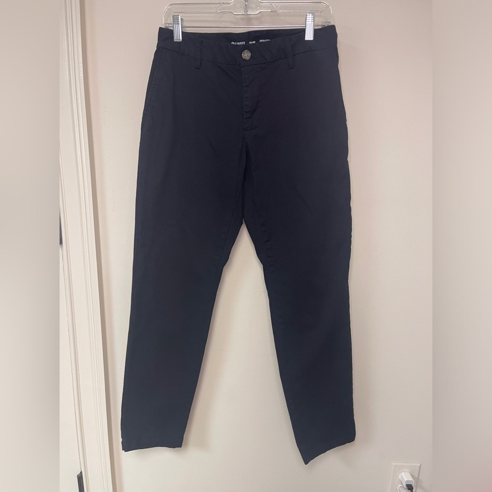 Old Navy: Men's Black Athletic Fit, Built in Flex, Chino Pant, Size 29 x 30